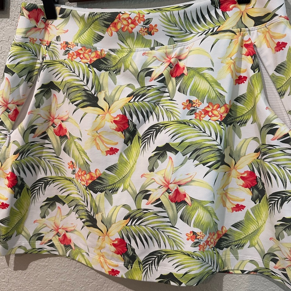 Tommy Bahama Floral Tropical Skirt - Green, Yellow, Red